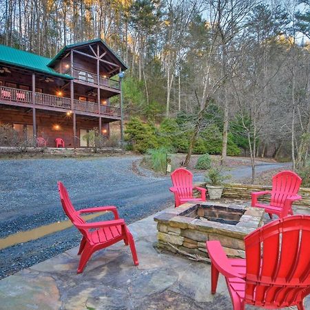 Riverside Ellijay Cabin With Hot Tub And Game Room Esterno foto