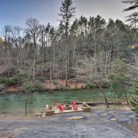 Riverside Ellijay Cabin With Hot Tub And Game Room Esterno foto