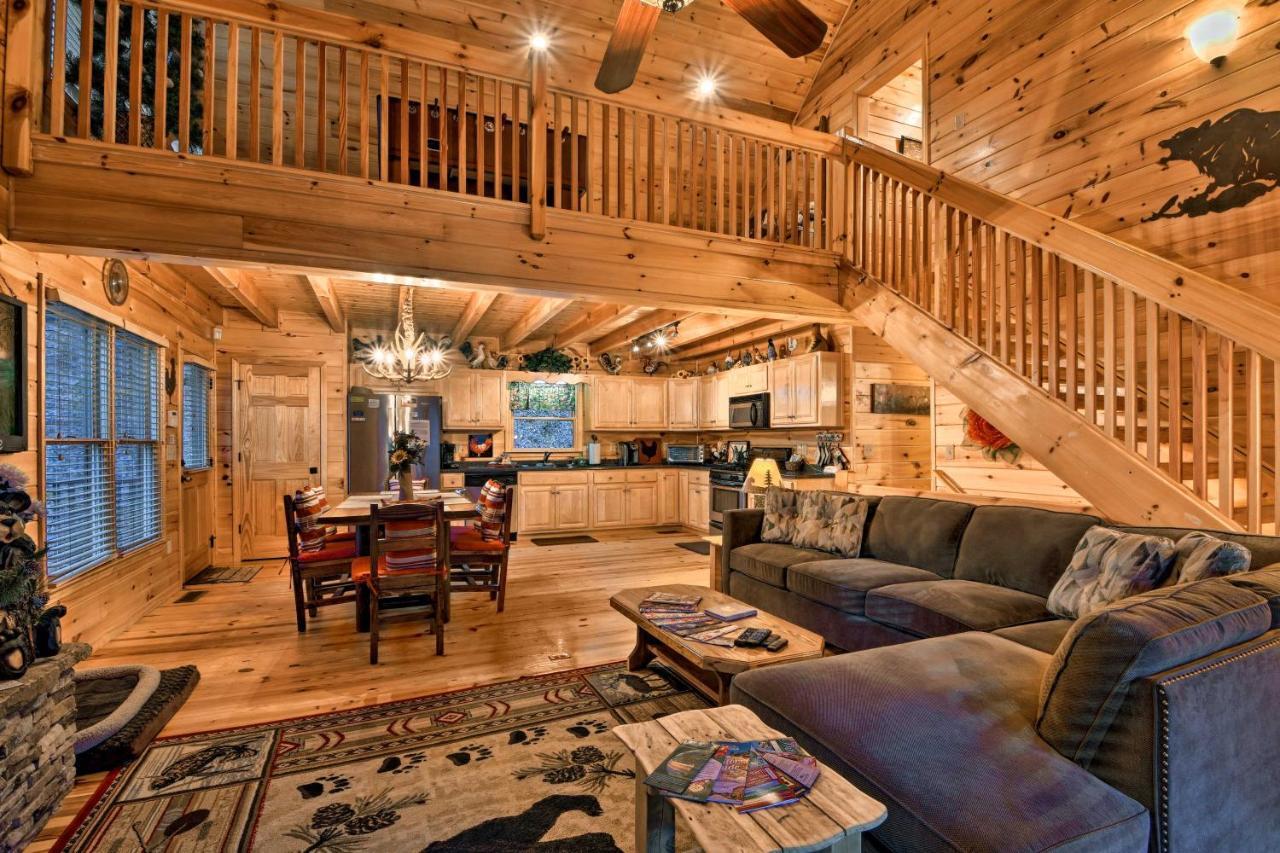 Riverside Ellijay Cabin With Hot Tub And Game Room Esterno foto