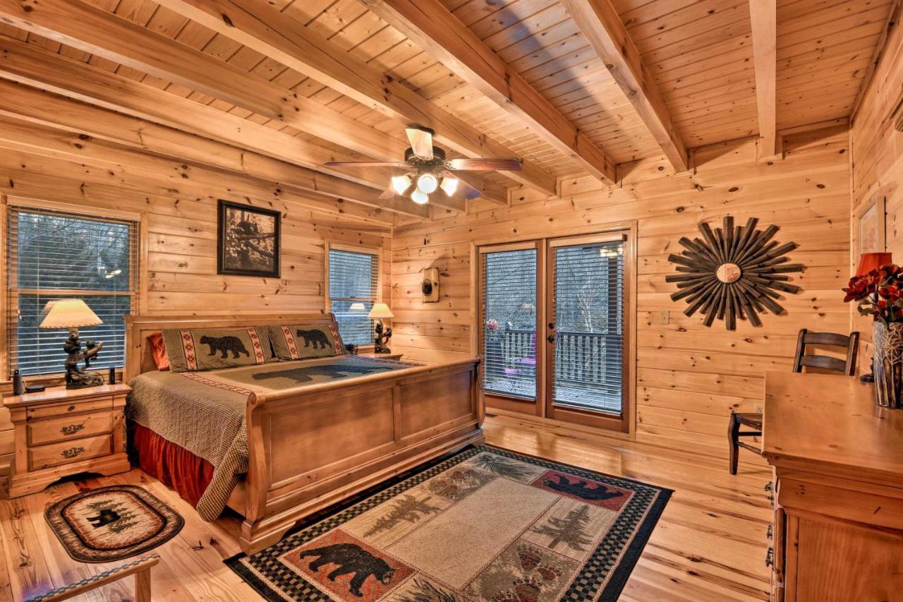 Riverside Ellijay Cabin With Hot Tub And Game Room Esterno foto