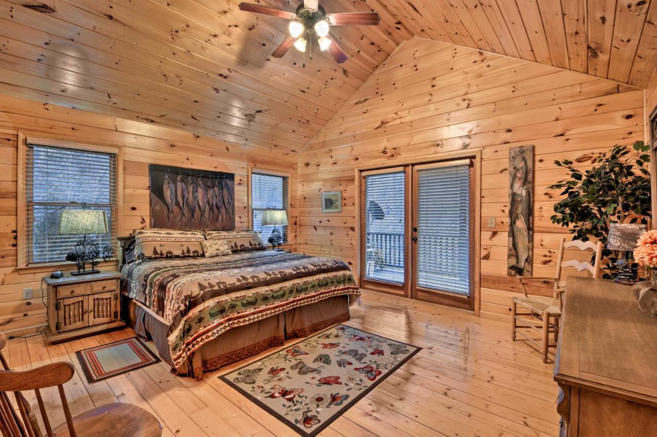 Riverside Ellijay Cabin With Hot Tub And Game Room Esterno foto