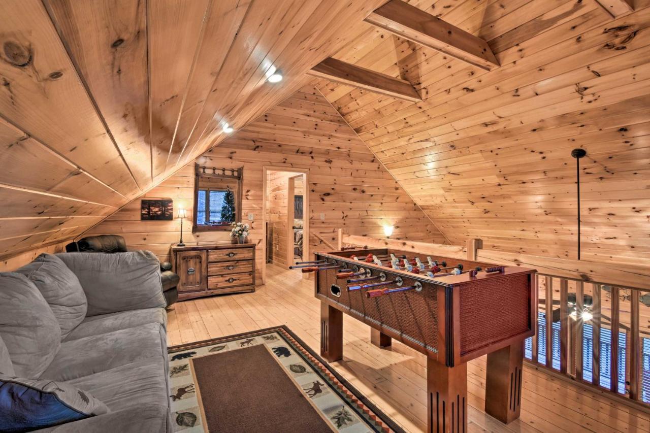 Riverside Ellijay Cabin With Hot Tub And Game Room Esterno foto